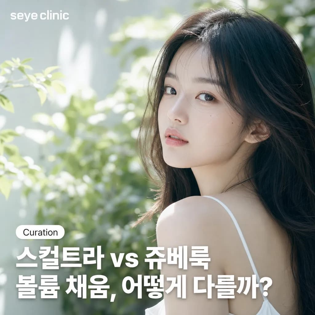 강남 스컬트라 vs 쥬베룩: 자연스러운 볼륨 고민, 내게 맞는 콜라겐 부스터는?