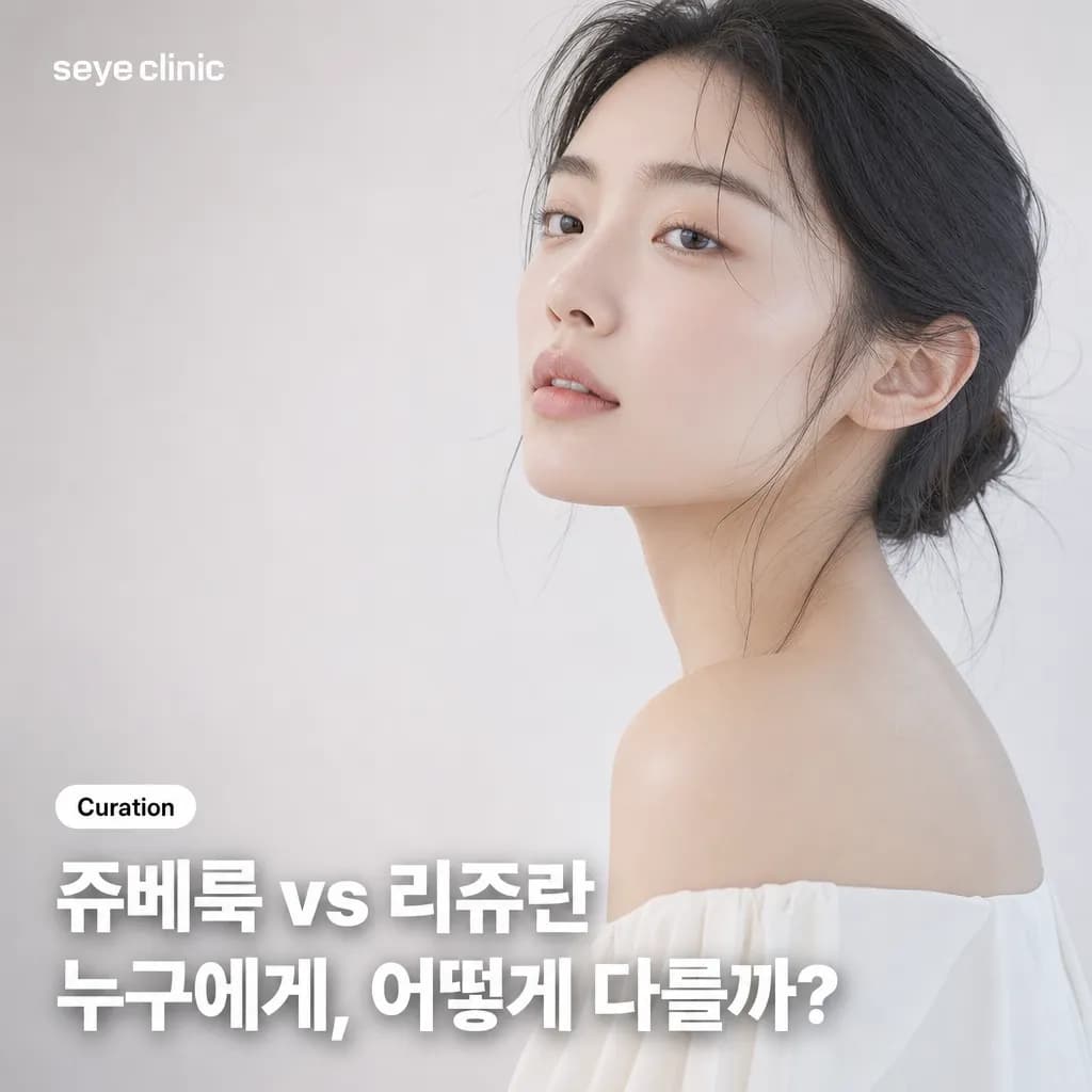 강남 쥬베룩 vs 리쥬란: 콜라겐 부스터, 어떤 피부에 더 맞을까요?