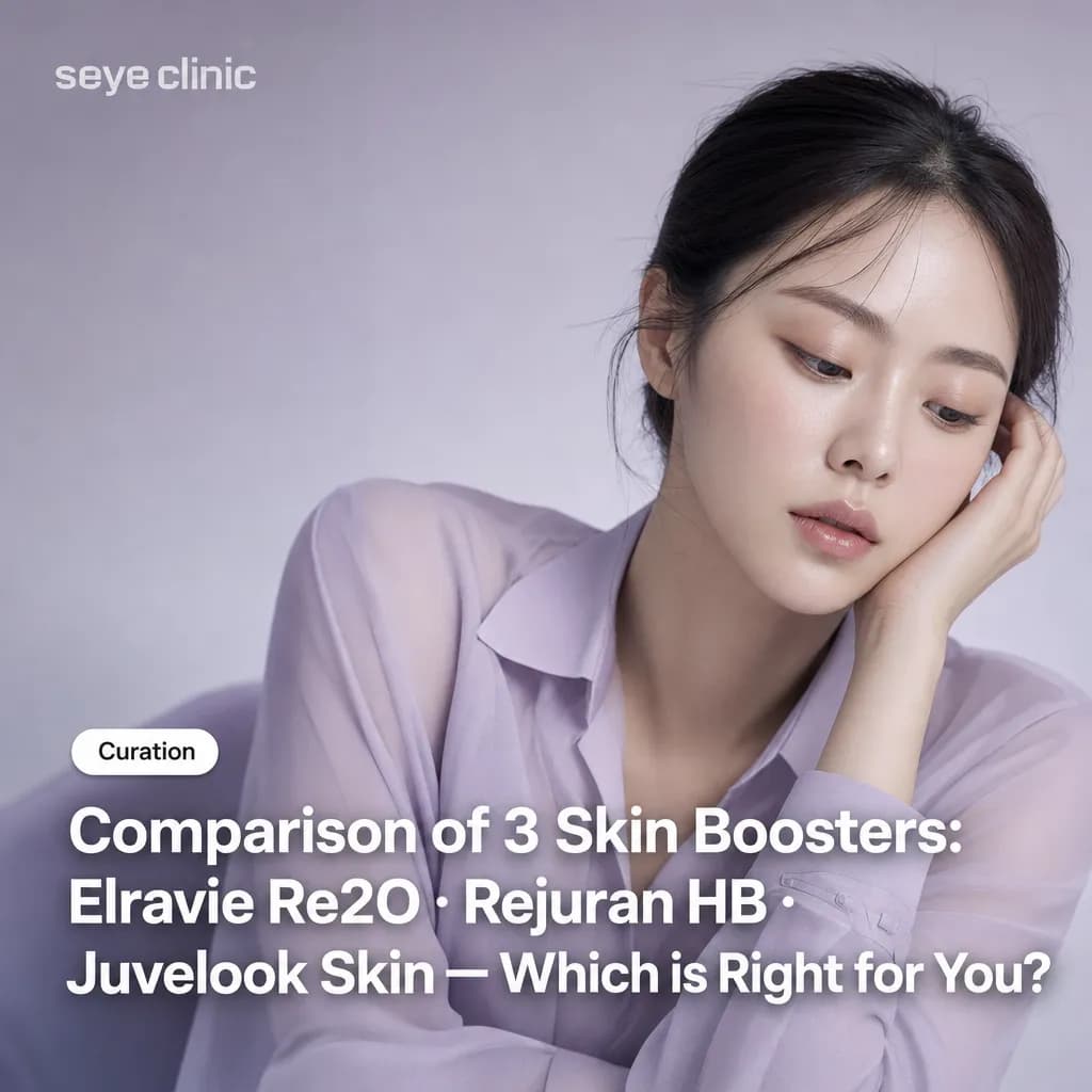 Comparison of 3 Skin Boosters: Elravie Re2O · Rejuran HB · Juvelook Skin — Which is Right for You?