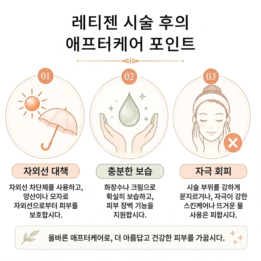 레티젠 시술 후 케어.webp