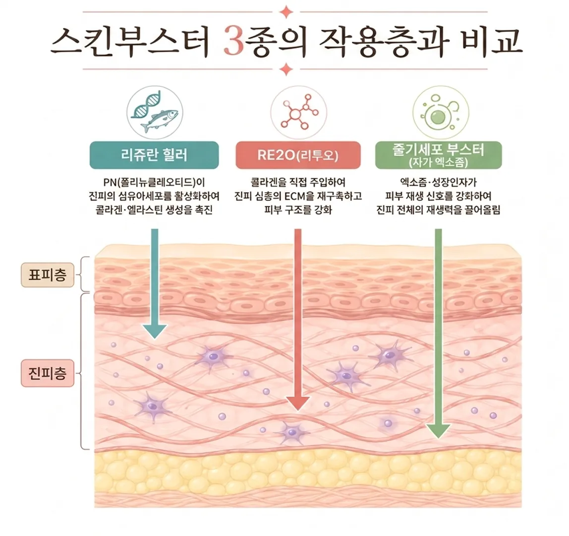 스킨부스터 작용 원리 및 비교.webp