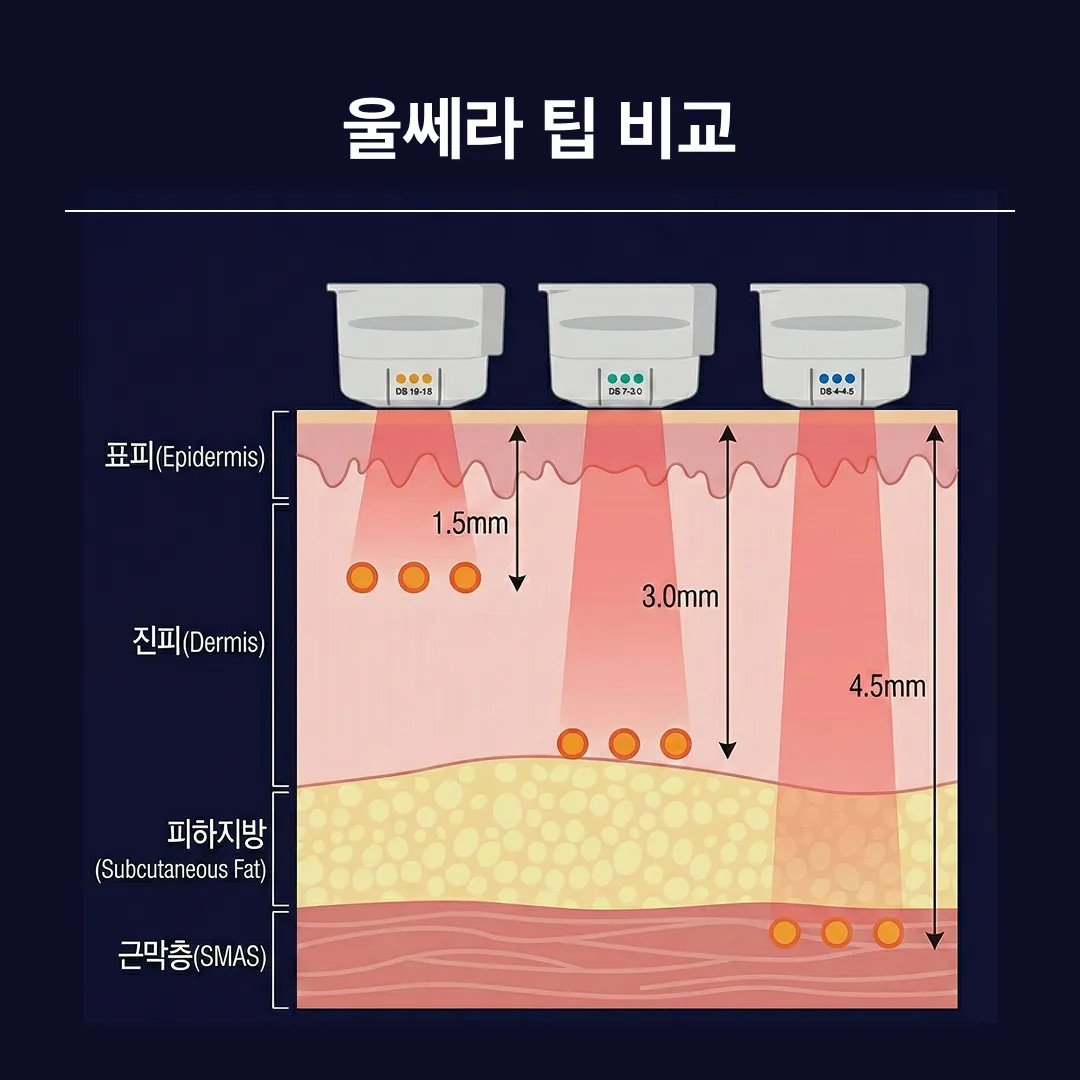 울쎄라 팁 비교.webp