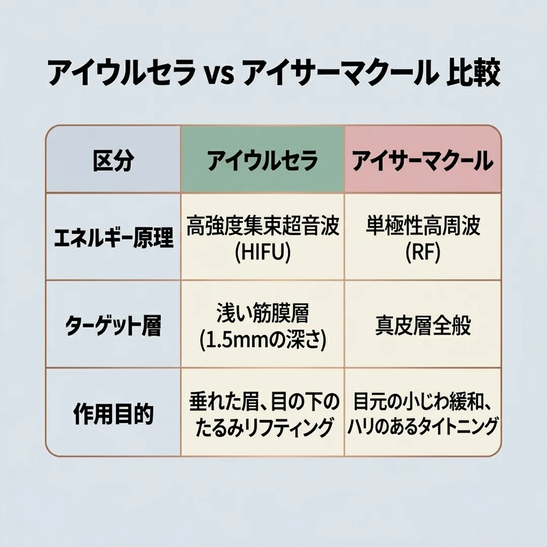 アイウルセラプライムとアイサーマクールの違い