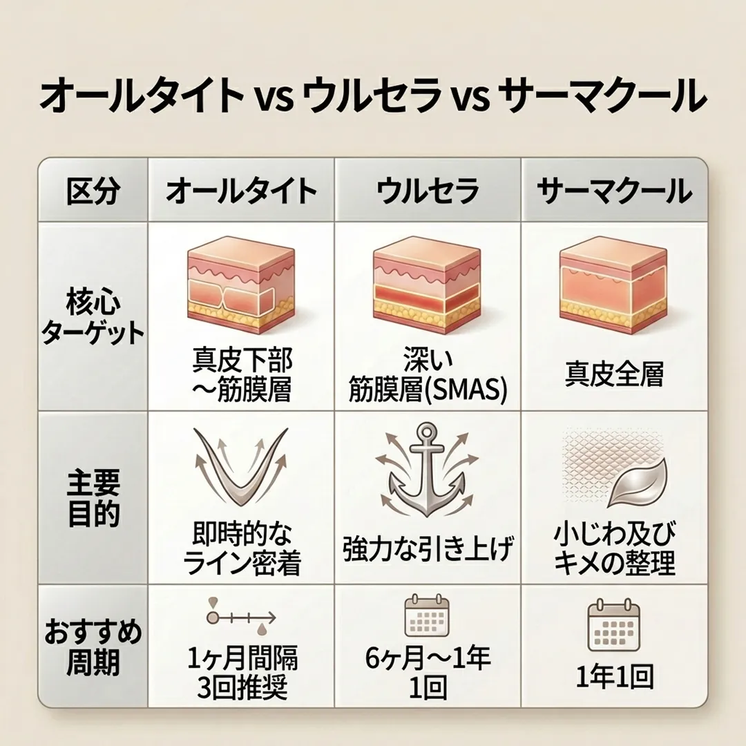 オールタイトとウルセラ・サーマクールの違い