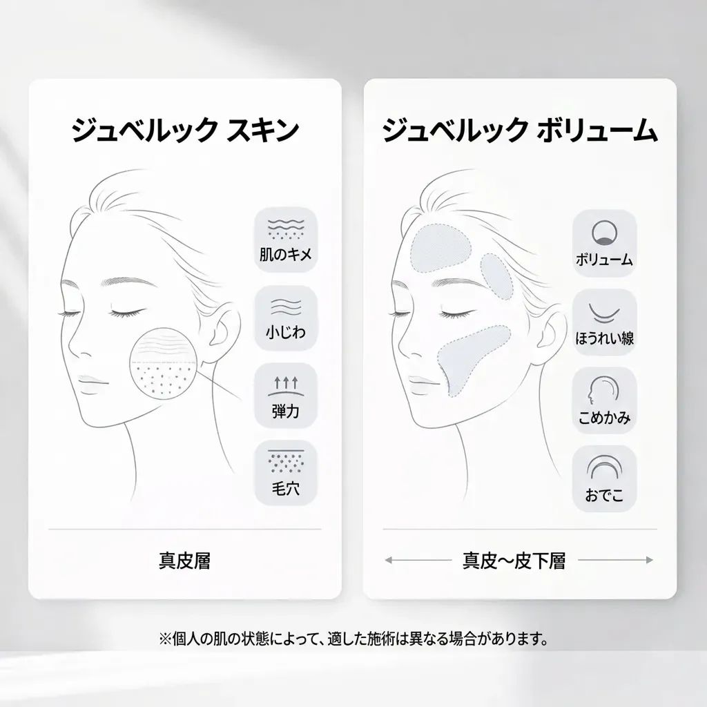 ジュベルックスキン・ジュベルックボリュームの施術箇所.webp