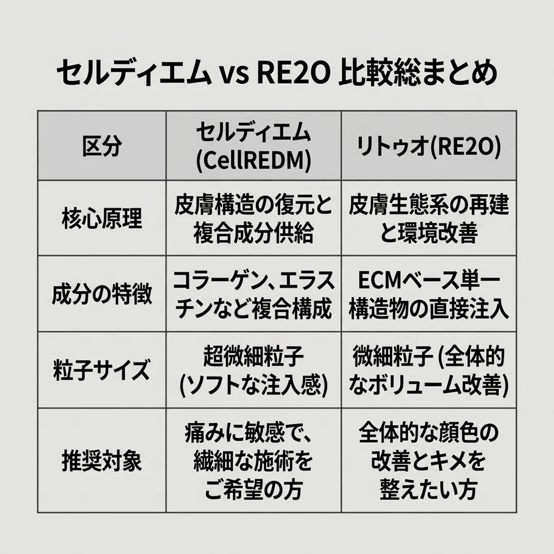 セルディエム-vs-比較総まとめ-CellREDM-リトゥオ-皮膚構造の復元と複合成分供給-ja.webp