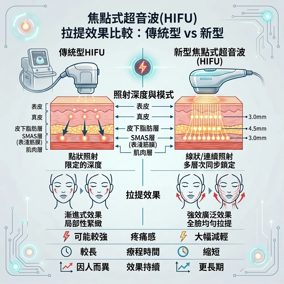 効果-比較表-拉提效果比較:傳統型-vs-新型-焦點式超音波-HIFU-3-0mm-4-5mm-zh-tw.webp