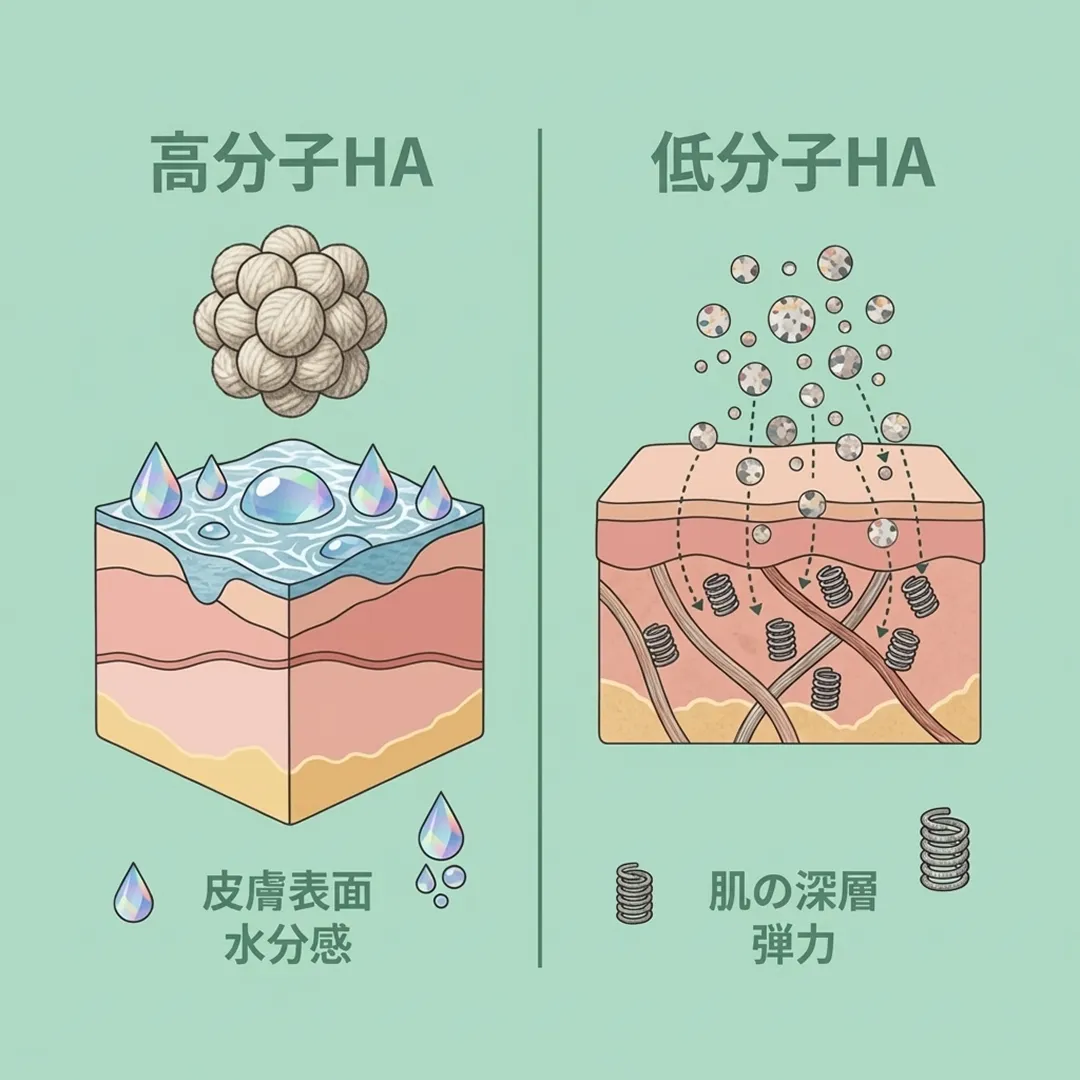 原理-高分子HA-低分子HA-ヒローウェイブ-ja-2.webp