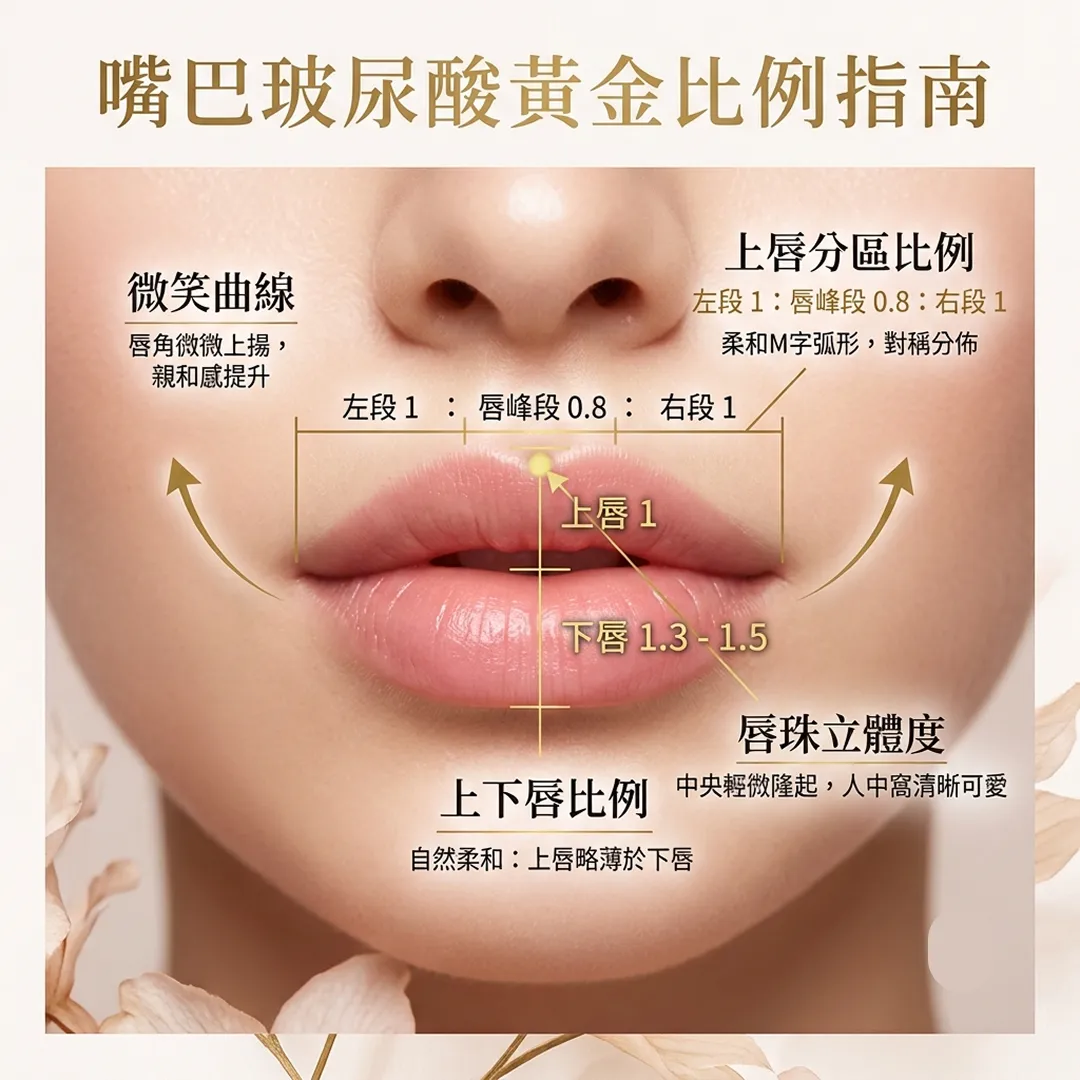 嘴巴玻尿酸-黃金比例-怎麼打嘴巴才好看-嘴唇黃金比例-唇珠立體度-上下唇比例-1.webp