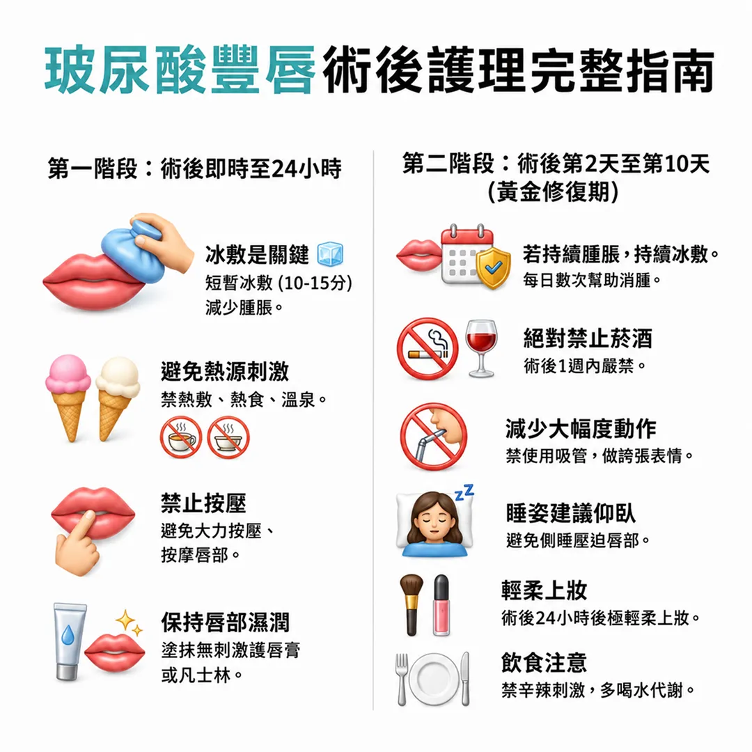 豐唇後注意事項-玻尿酸護理-玻尿酸注射後要注意什麼-注意事項.webp