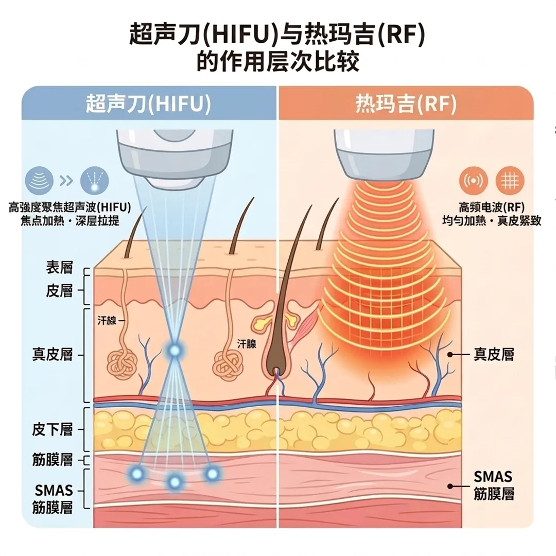 超声刀-与热玛吉-的作用层次比较-高強度聚焦超音波-鳳凰電波-高强度聚焦超声波-高频电波-zh-cn.webp