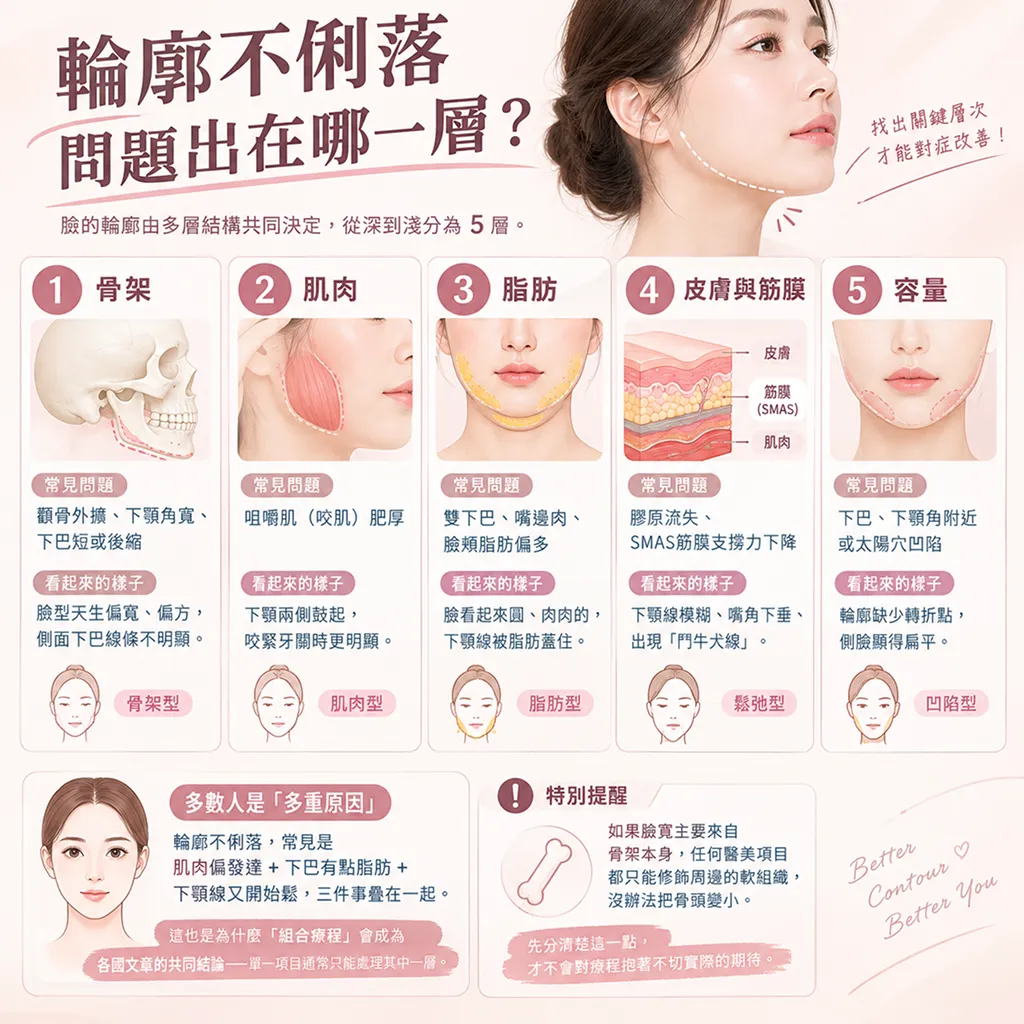 輪廓問題五層成因與對應療程-facial-contour-layers-treatment-map-seyeclinic.webp.webp