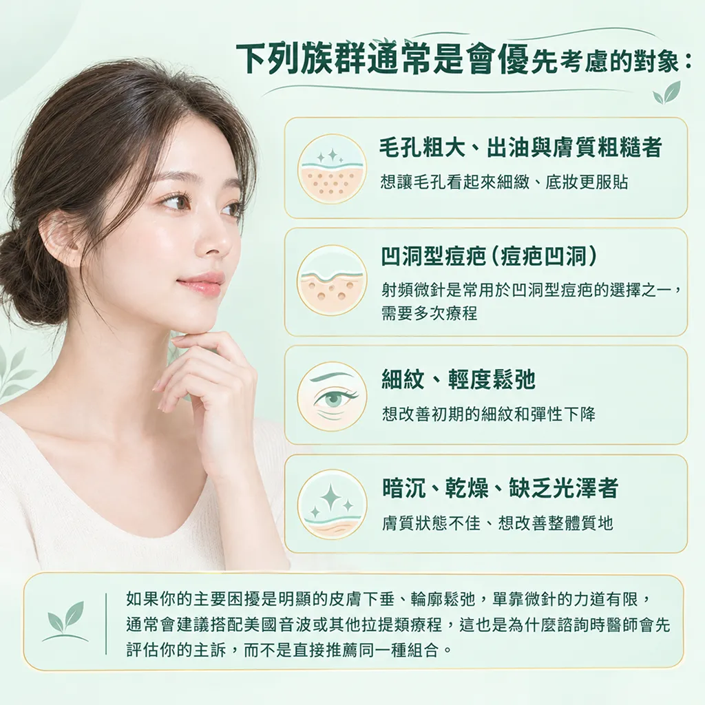 黃金微針外泌體適合改善毛孔粗大、凹洞痘疤、細紋、暗沉等肌膚問題