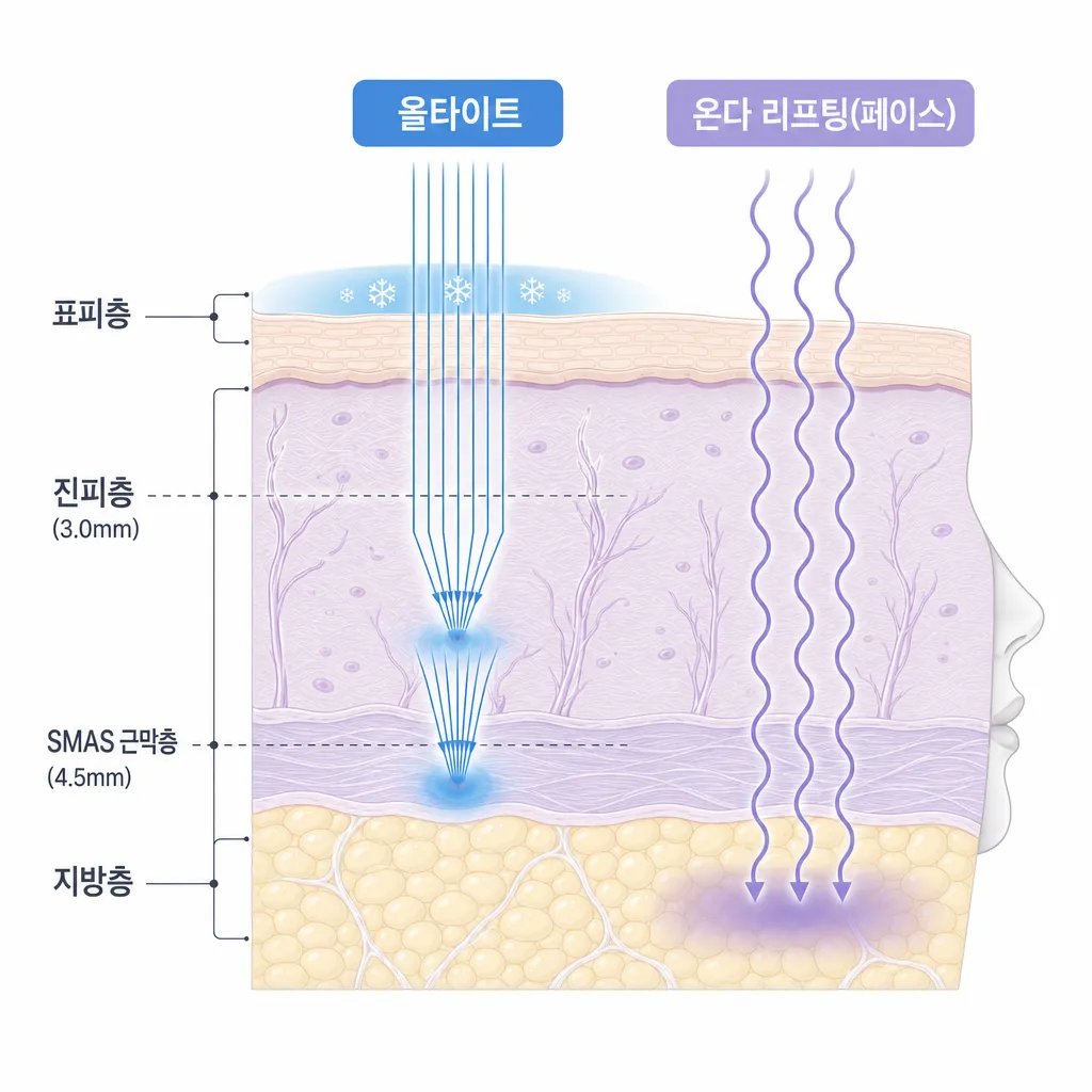 올타이트-고주파와-온다-마이크로웨이브가-각각-진피와-피하지방층에-에너지를-전달하는-원리-일러스트.webp