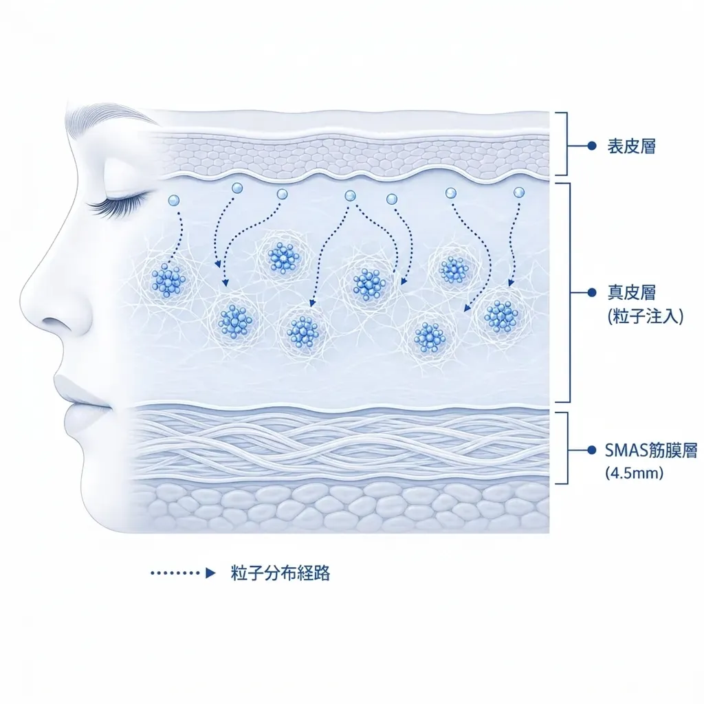 514-4-5mm-SMAS筋膜層-粒子分布経路-粒子注入-ja.webp