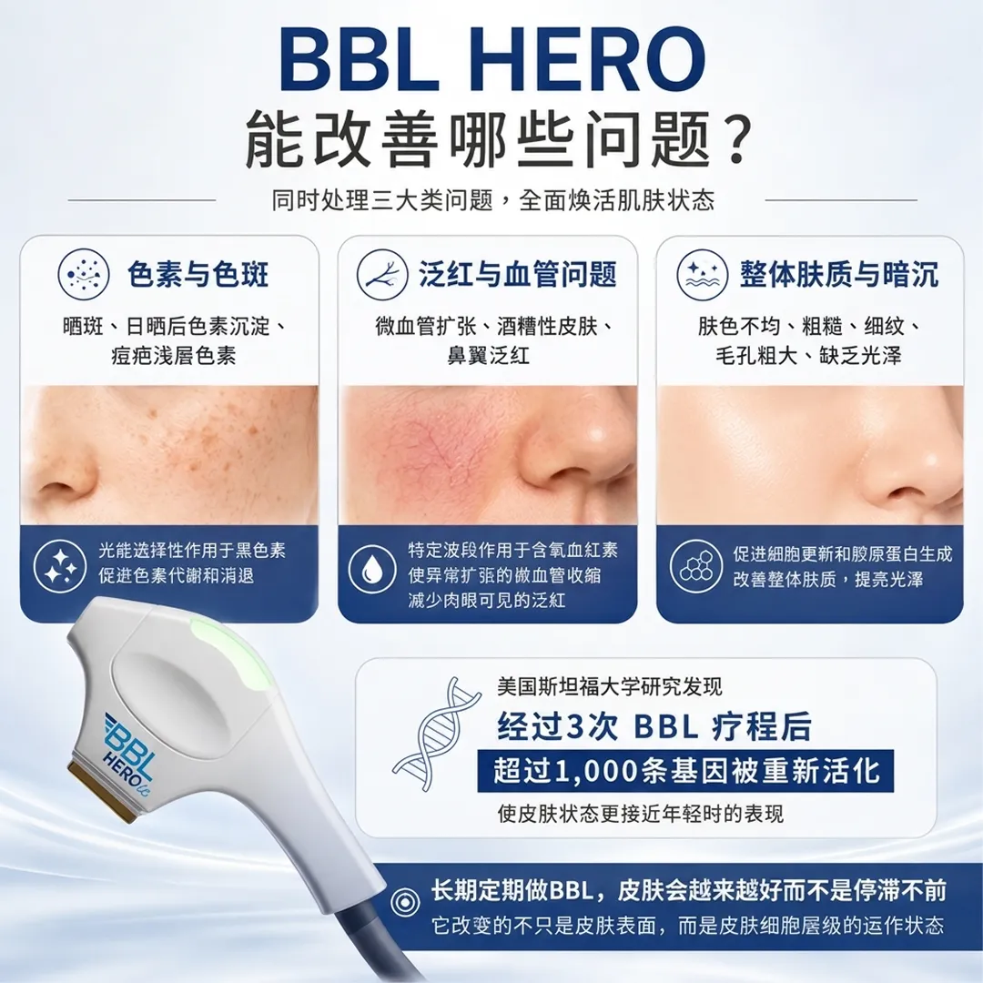 BBLHEROic能改善色斑泛紅暗沉膚質老化問題說明圖-bbl-hero-skin-concerns-BBL-HERO-同时处理三大类问题,全面焕活肌肤状态-晒斑、日晒后色素沉淀、-zh-cn-1.webp