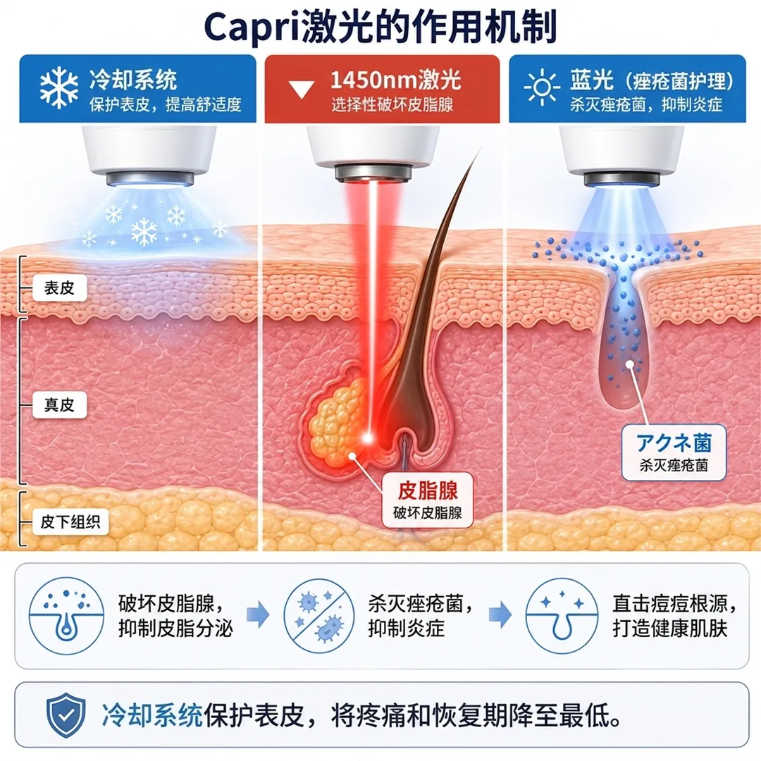Capri激光的作用机制-保护表皮,提高舒适度-杀灭痤疮菌,抑制炎症-蓝光(痤疮菌护理)-zh-cn.webp