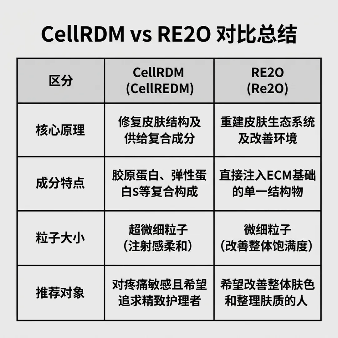 CellRDM-RE2O-차이-vs-对比总结-CellIREDM-修复皮肤结构及供给复合成分-重建皮肤生态系统及改善环境-zh-cn.webp
