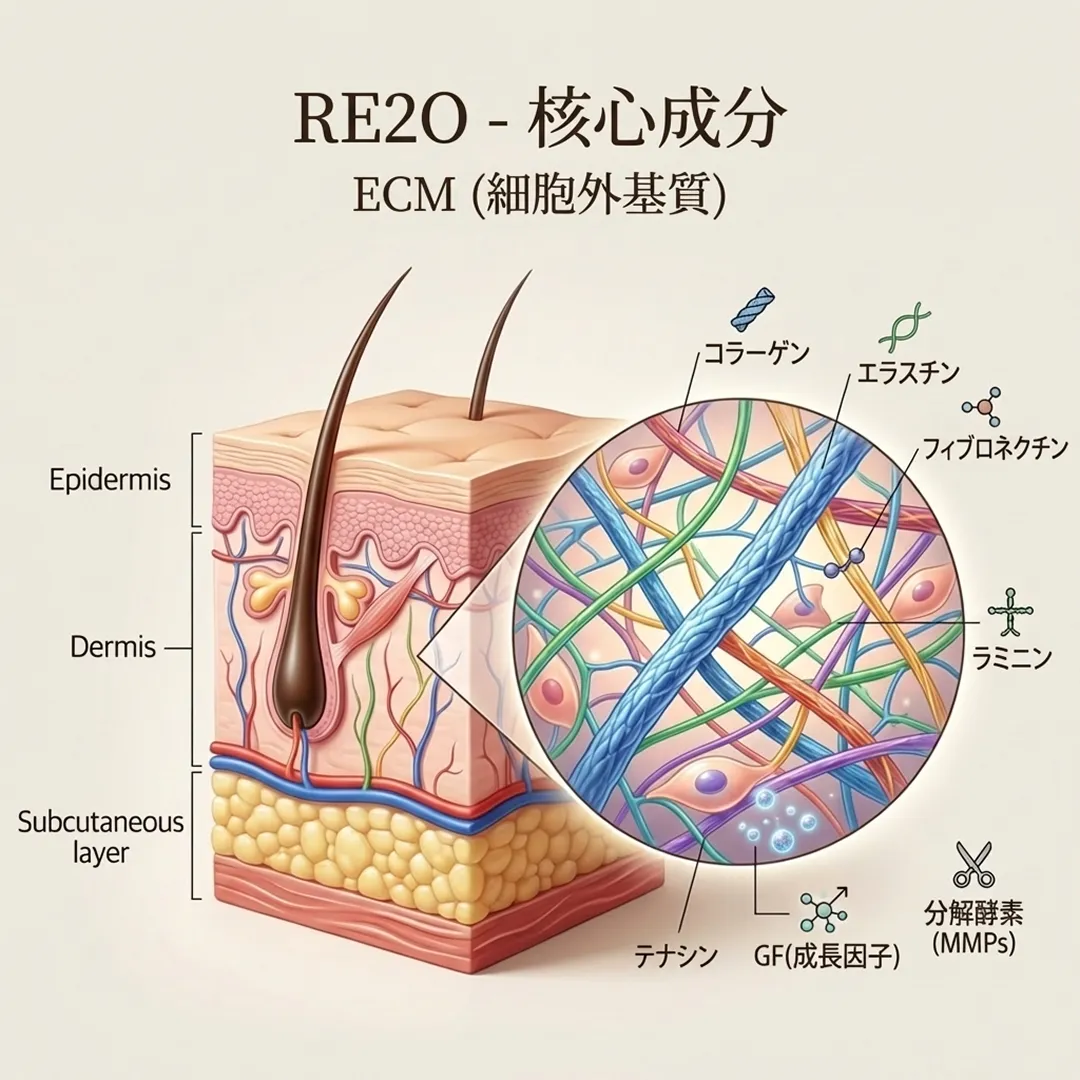 RE2O-核心成分-ECM-細胞外基質.webp