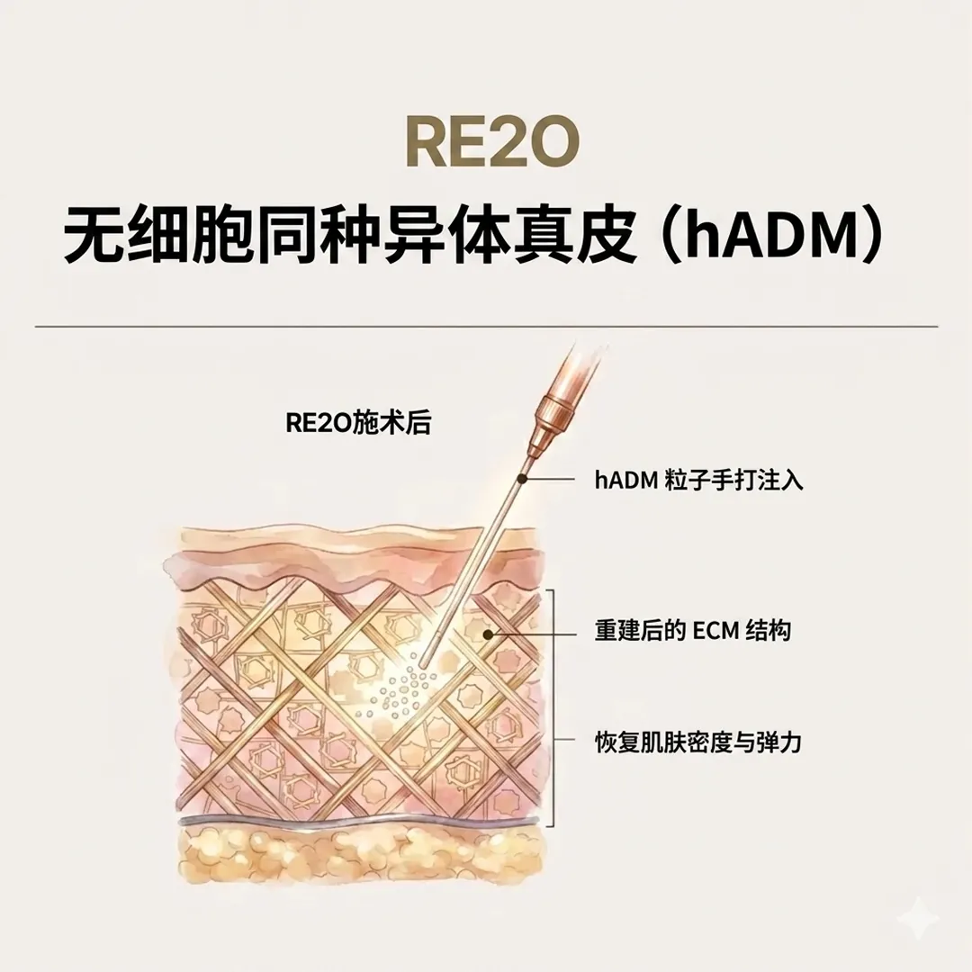 RE2O-스킨부스터-原理-重建后的-ECM-结构-无细胞同种异体真皮-hADM-粒子手打注入-恢复肌肤密度与弹力-zh-cn.webp