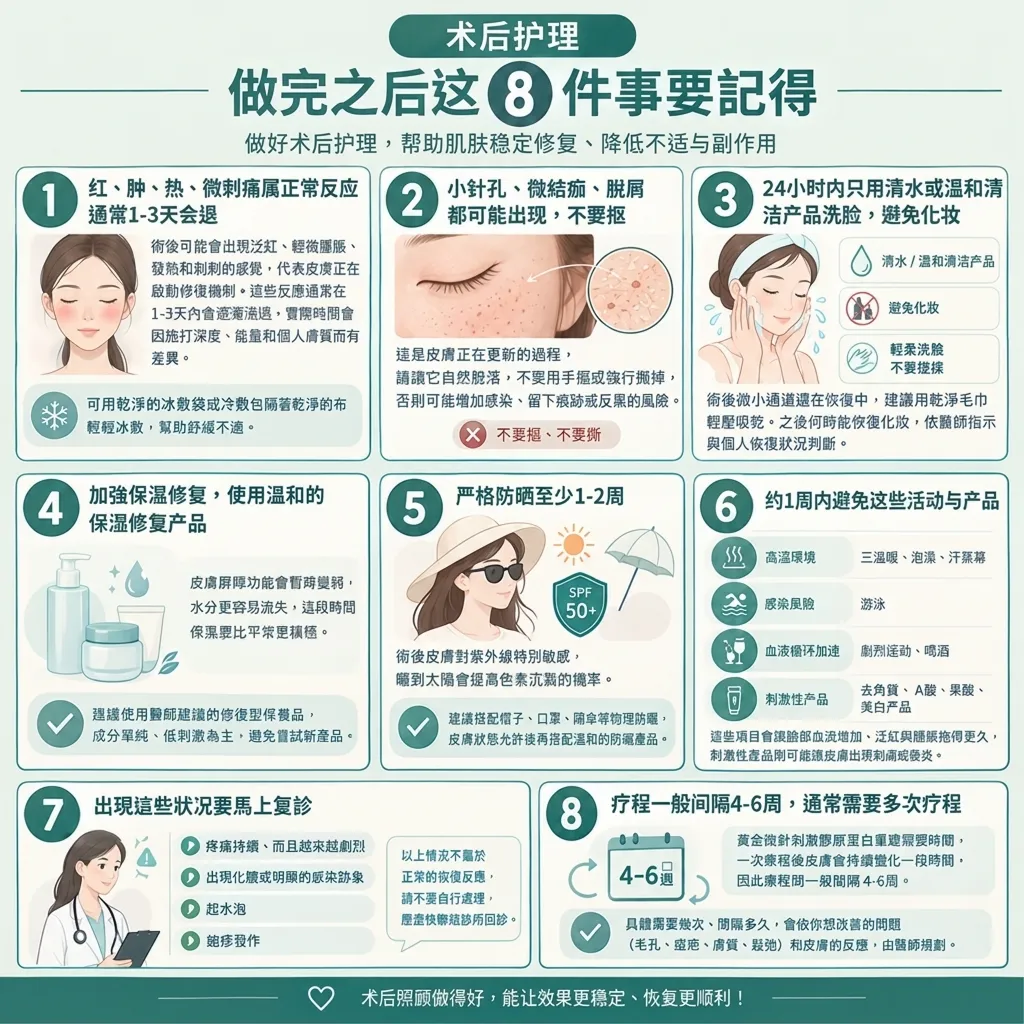 黄金微针术前准备清单停用A酸果酸-SeyeClinic世颜