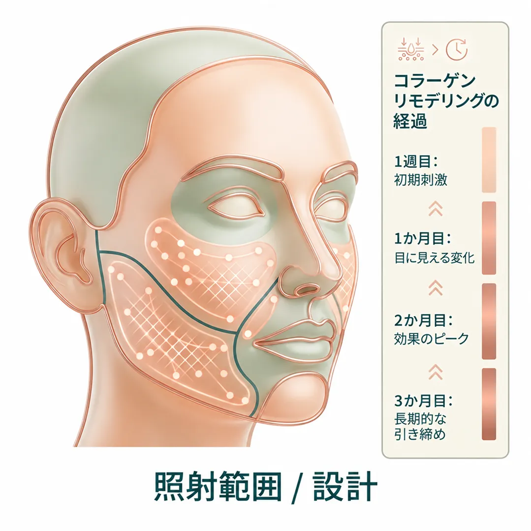 XERFの照射部位とショット配分の設計イメージ