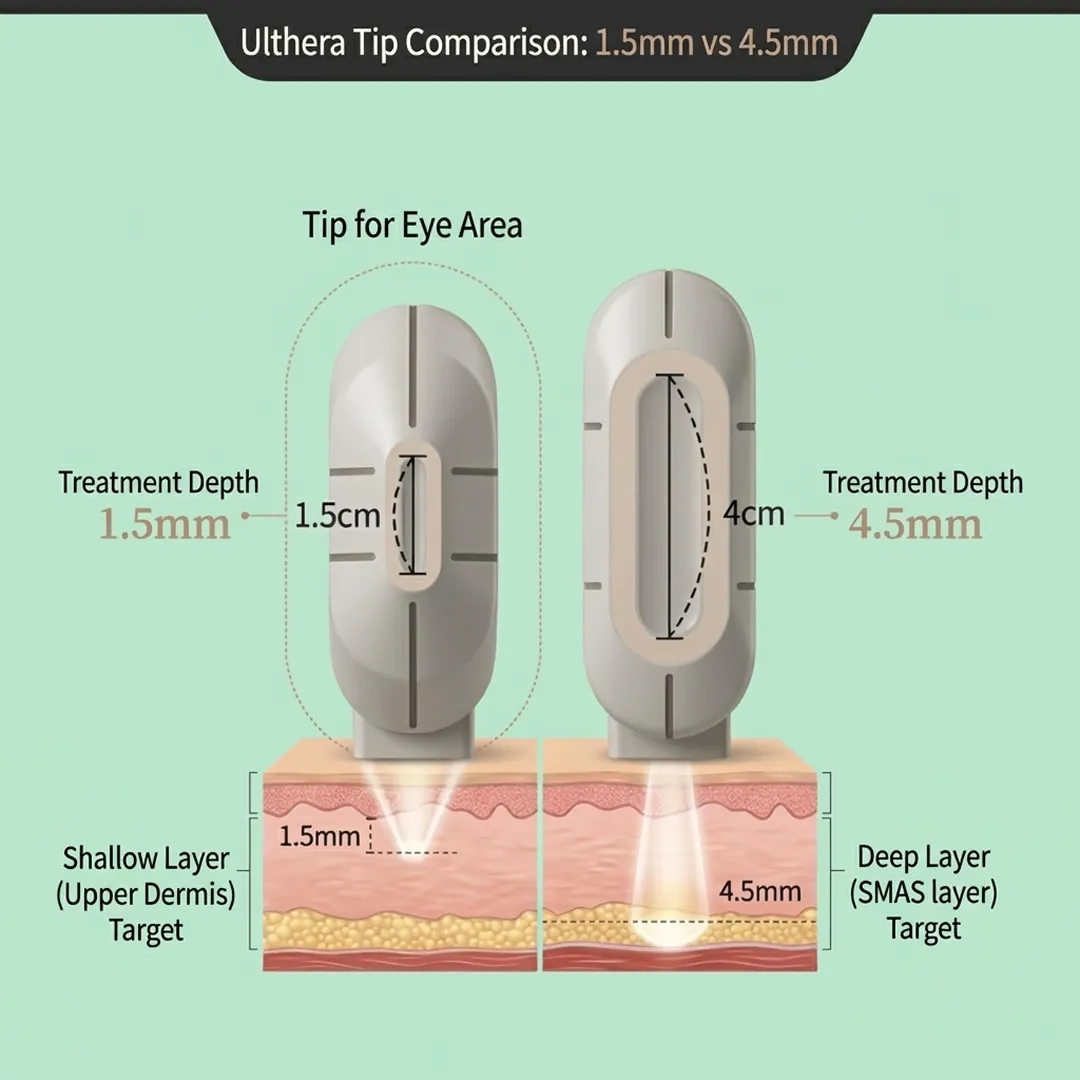 Ulthera 1.5mm tip comparison