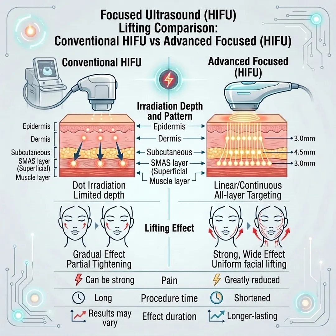 focused-ultrasound-hifu-lifting-comparison-conventional-irradiation-depth-en.webp