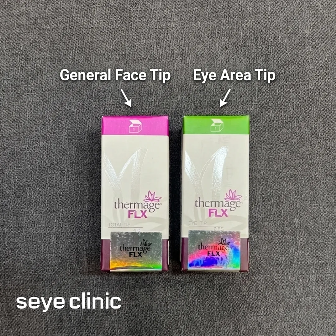 Thermage General Face Tip vs Eye Area Tip