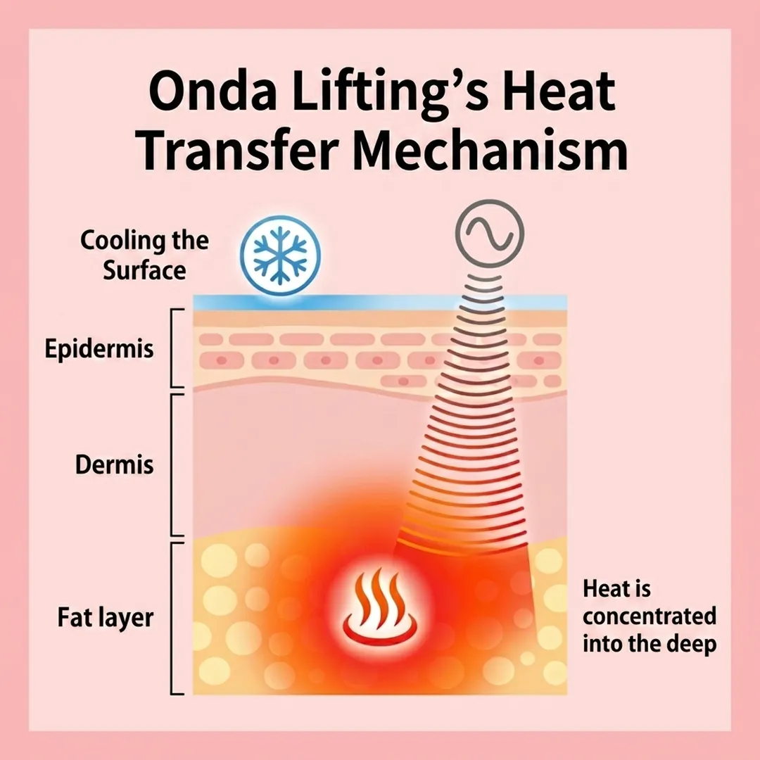 Onda Lifting heat transfer mechanism into deep fat layer