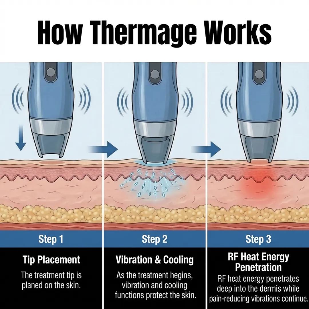 Thermage FLX 600 shots treatment plan, showcasing a custom design approach to prevent facial volume loss and maximize skin tightening with an authentic tip.