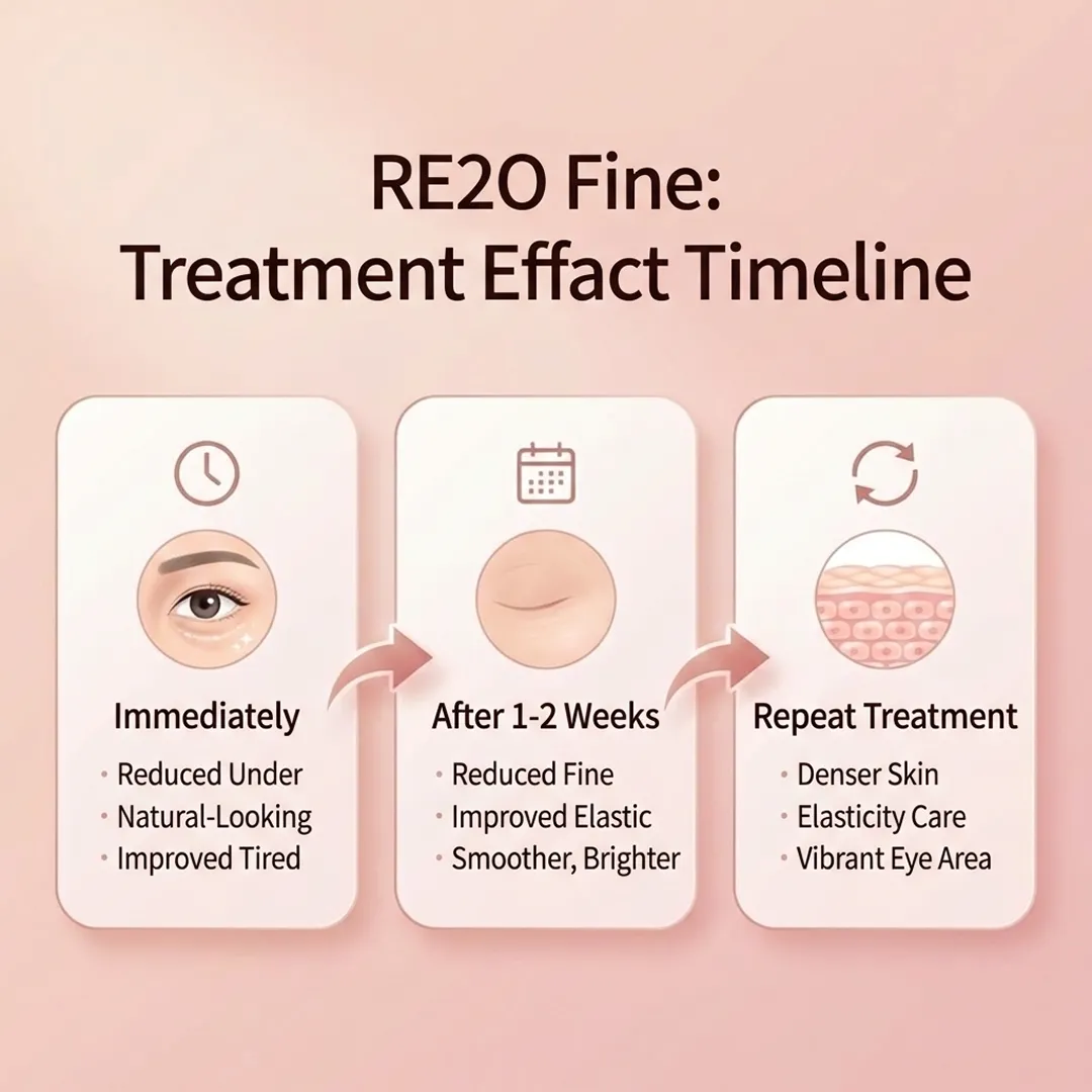 Illustration of Re2O skin booster ingredients replenishing the skin's dermal layer.