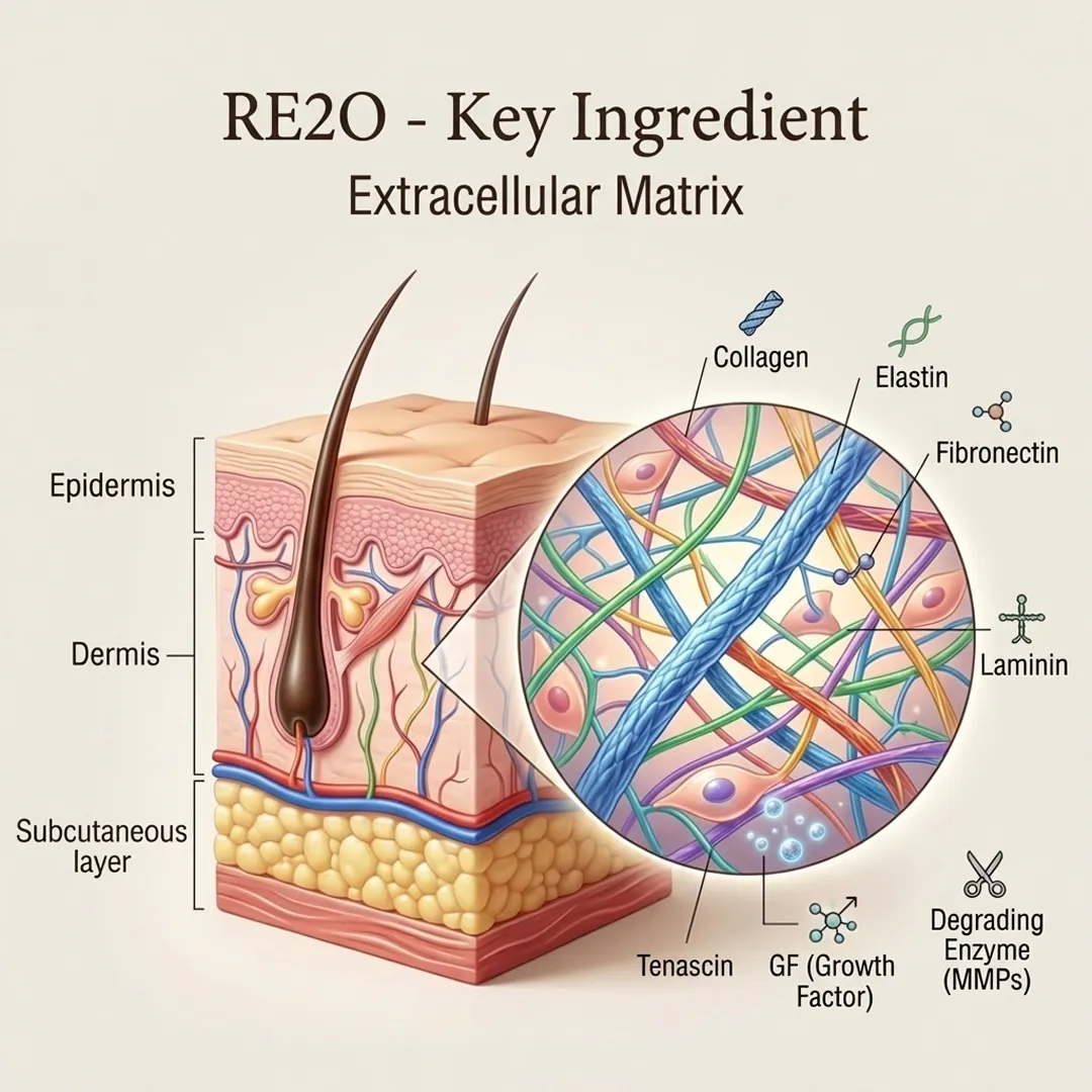 re2o-skin-booster-key-ingredien-extracellular-matrix-fibronectin-epidermis-en.webp