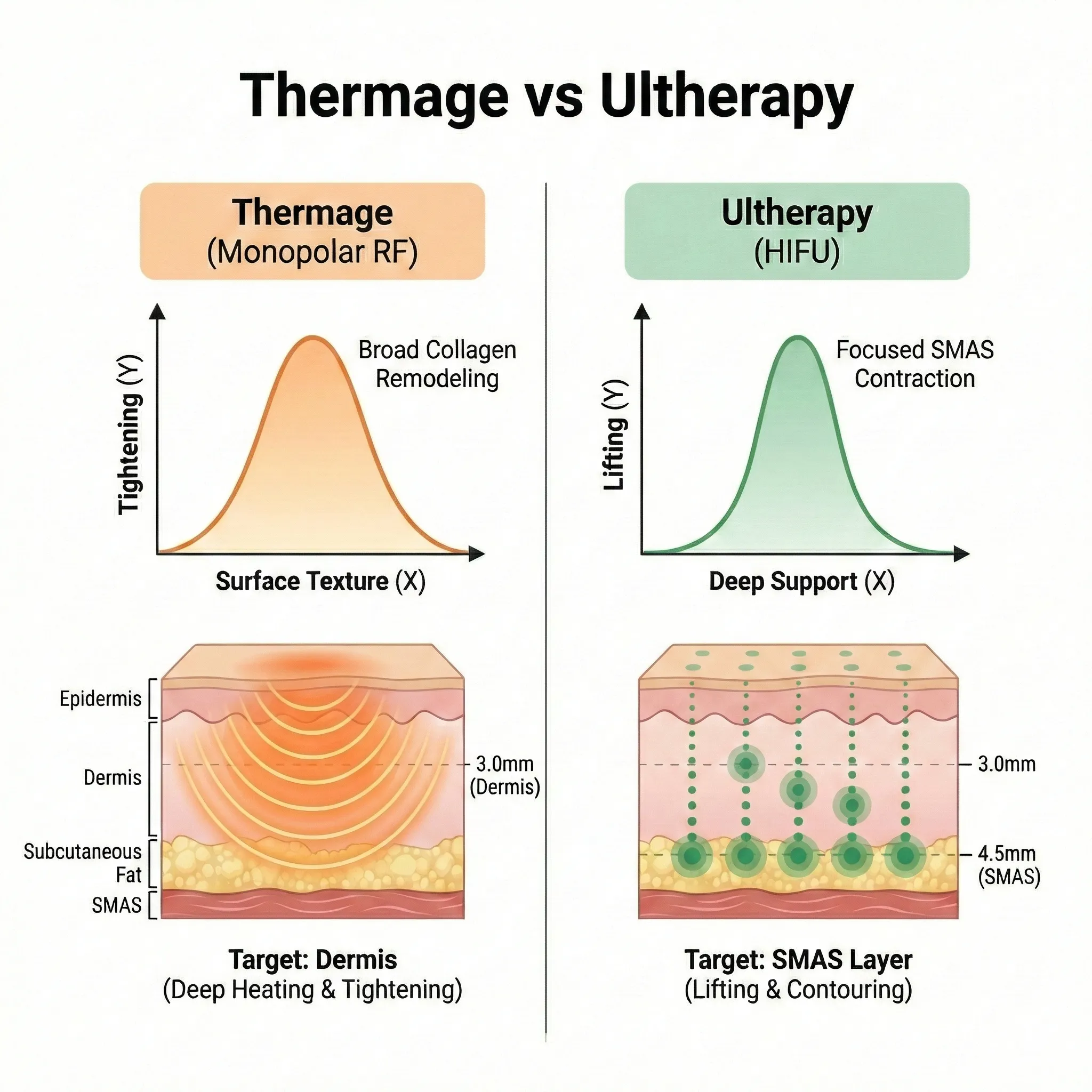 Doctor verifying a genuine Thermage FLX tip box in front of a patient.